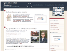Tablet Screenshot of gute-bestatter.de